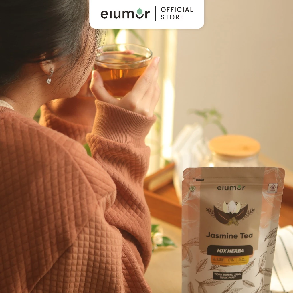 Elumor Jasmine Tea Mix Herba Isi 30 Kantung Teh - Image 6