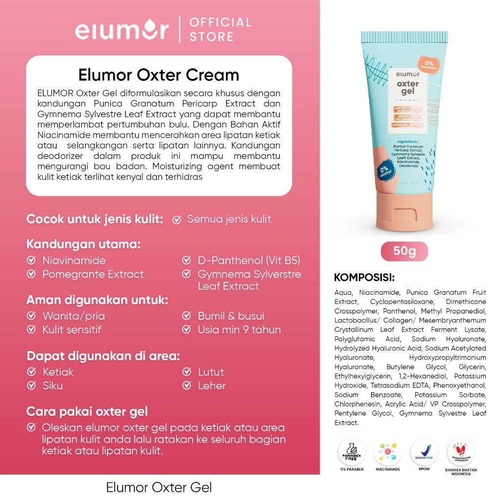 Elumor Oxter Gel 50g - Image 3