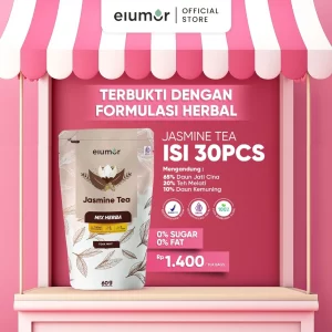 Elumor Jasmine Tea Mix Herba Isi 30 Kantung Teh